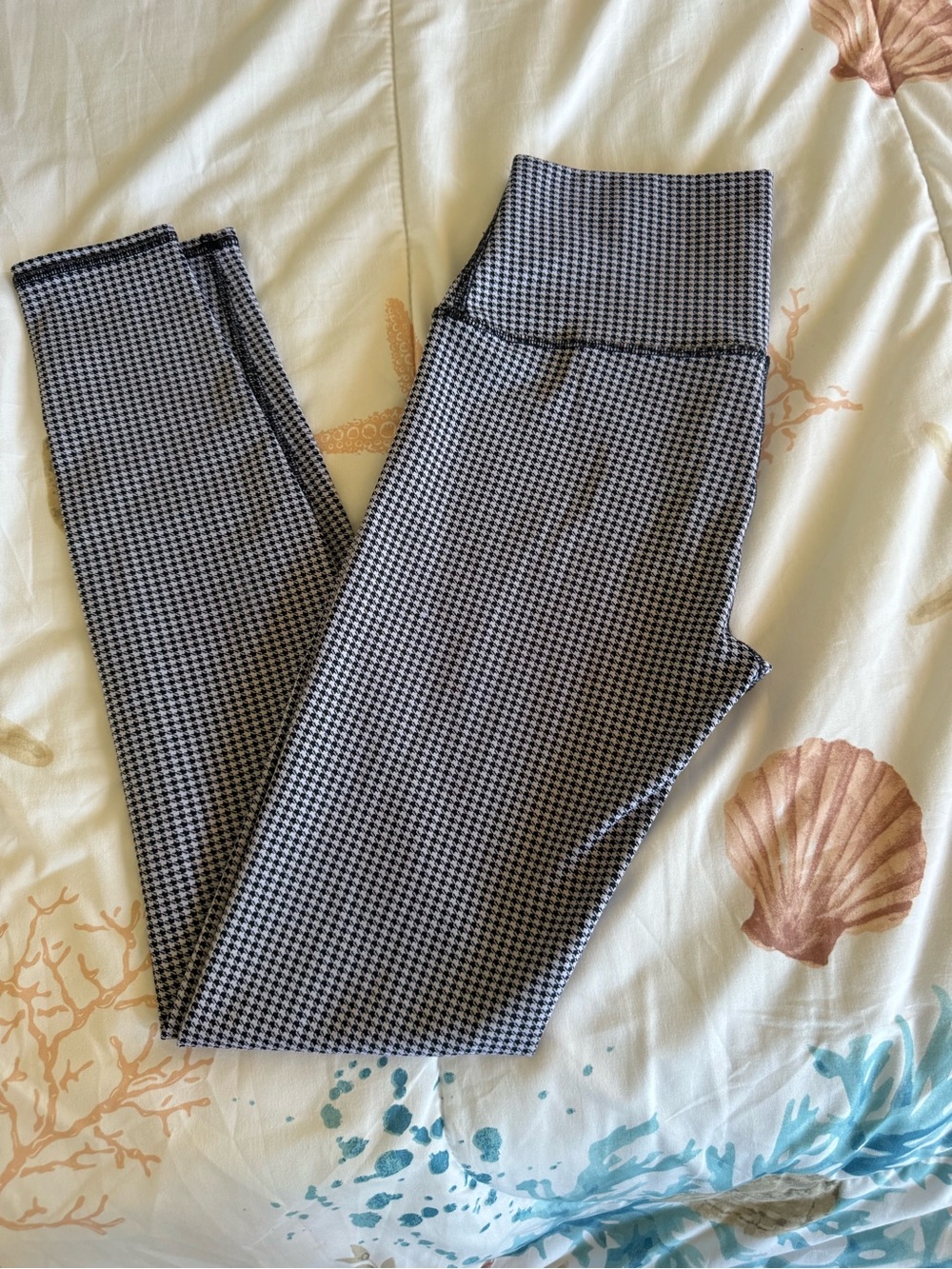 Away Black and White Houndstooth Knit